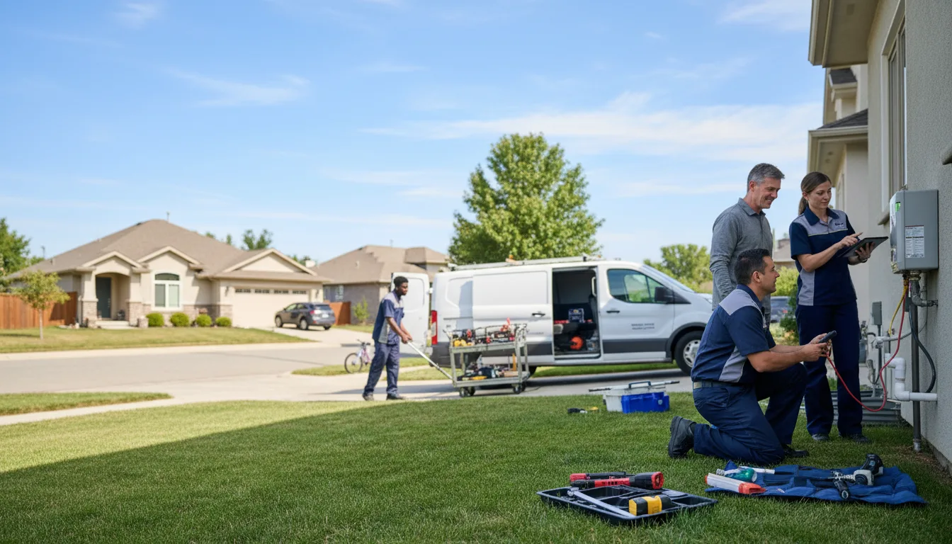 Tankless water heater service in Trophy Club, TX